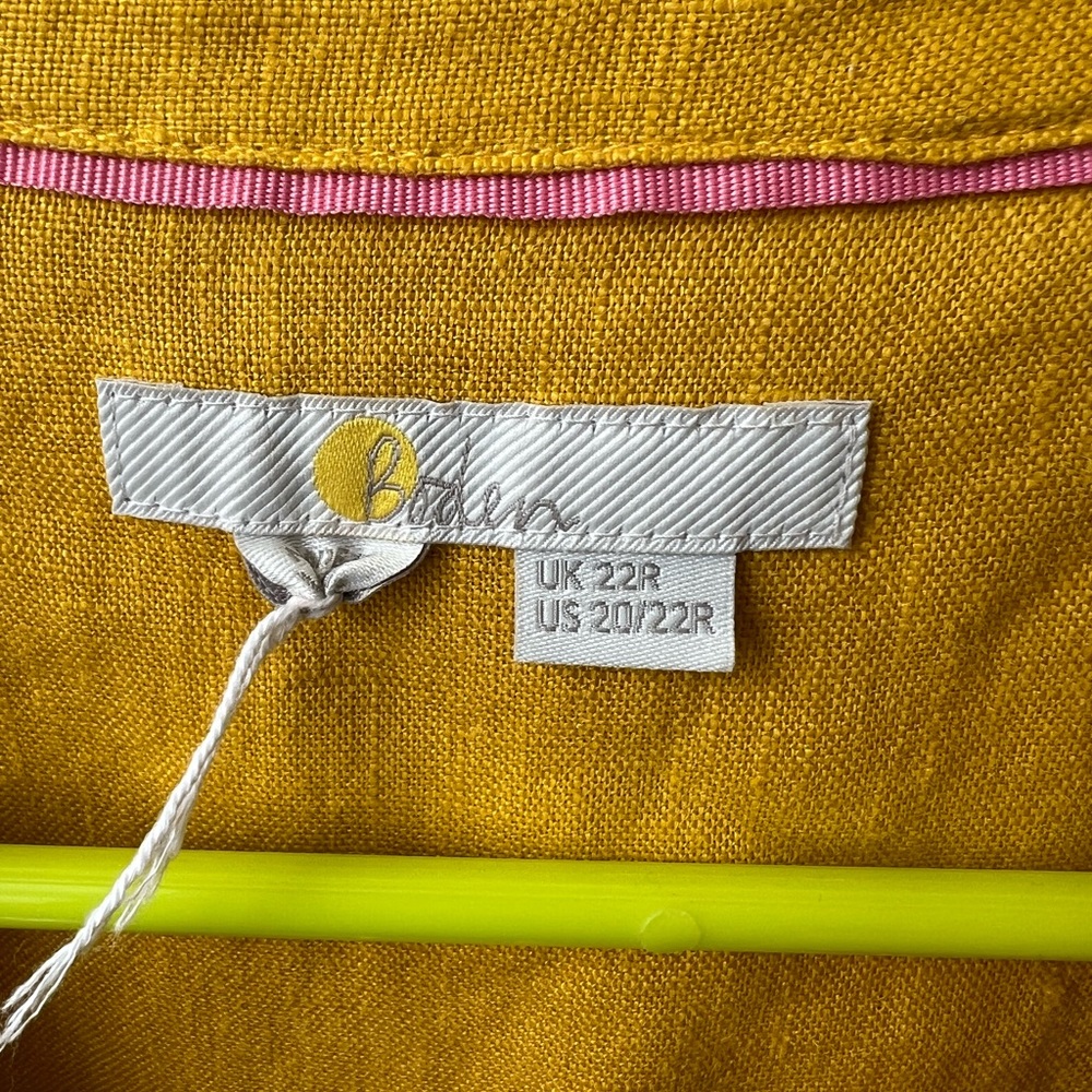 Boden Yellow Long Sleeve Dress